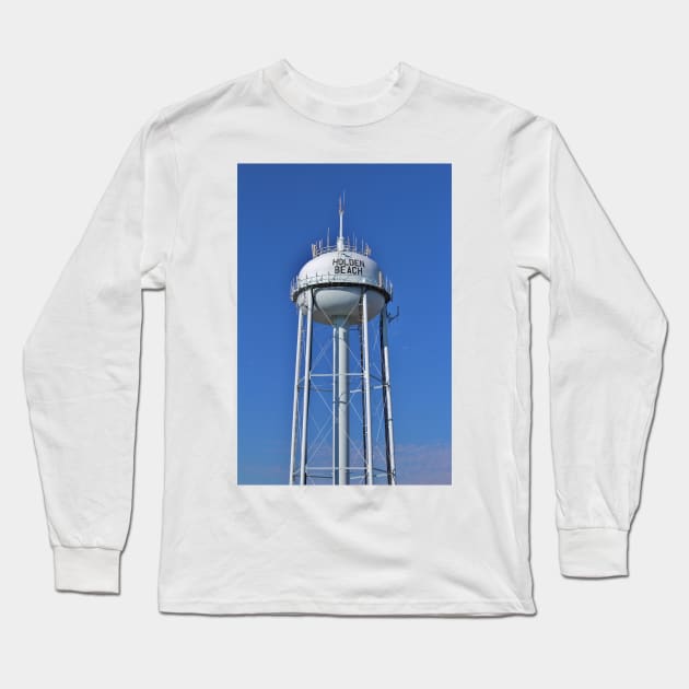 Holden Beach Water Tower Long Sleeve T-Shirt by Cynthia48